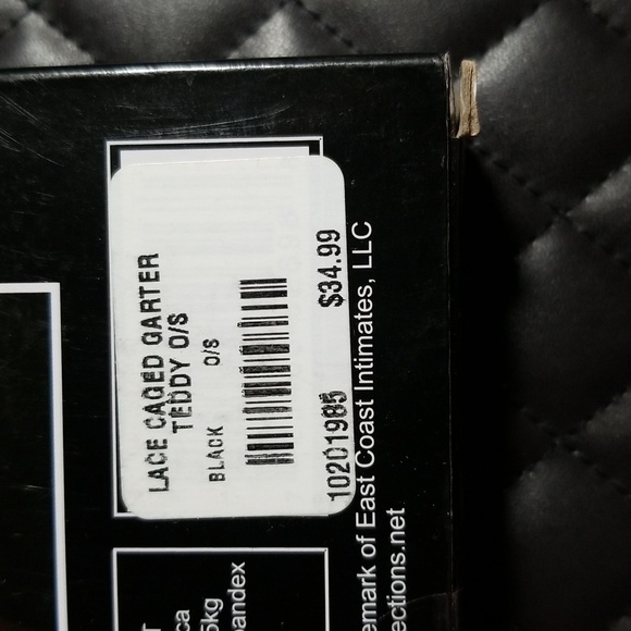 G World 2 pc Teddy and Garters, black - Picture 4 of 7